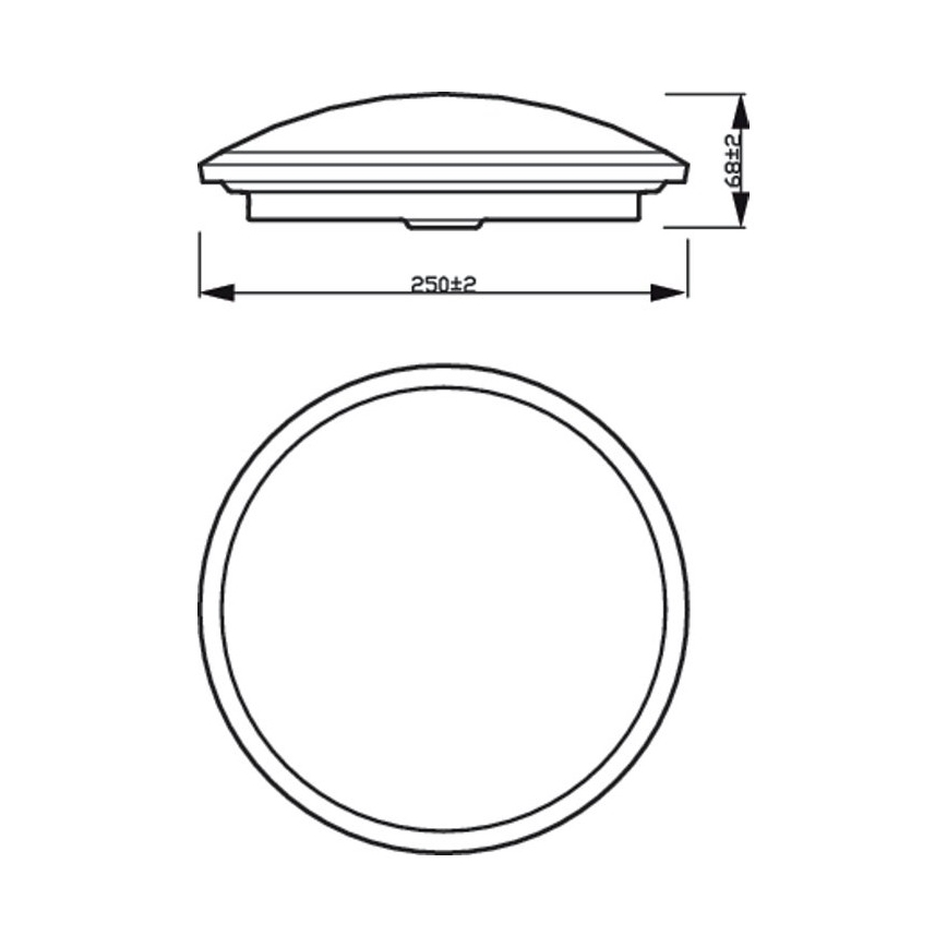 Philips - Plafonnier de salle de bain LED à intensité variable SCENE SWITCH LED/12W/230V IP44