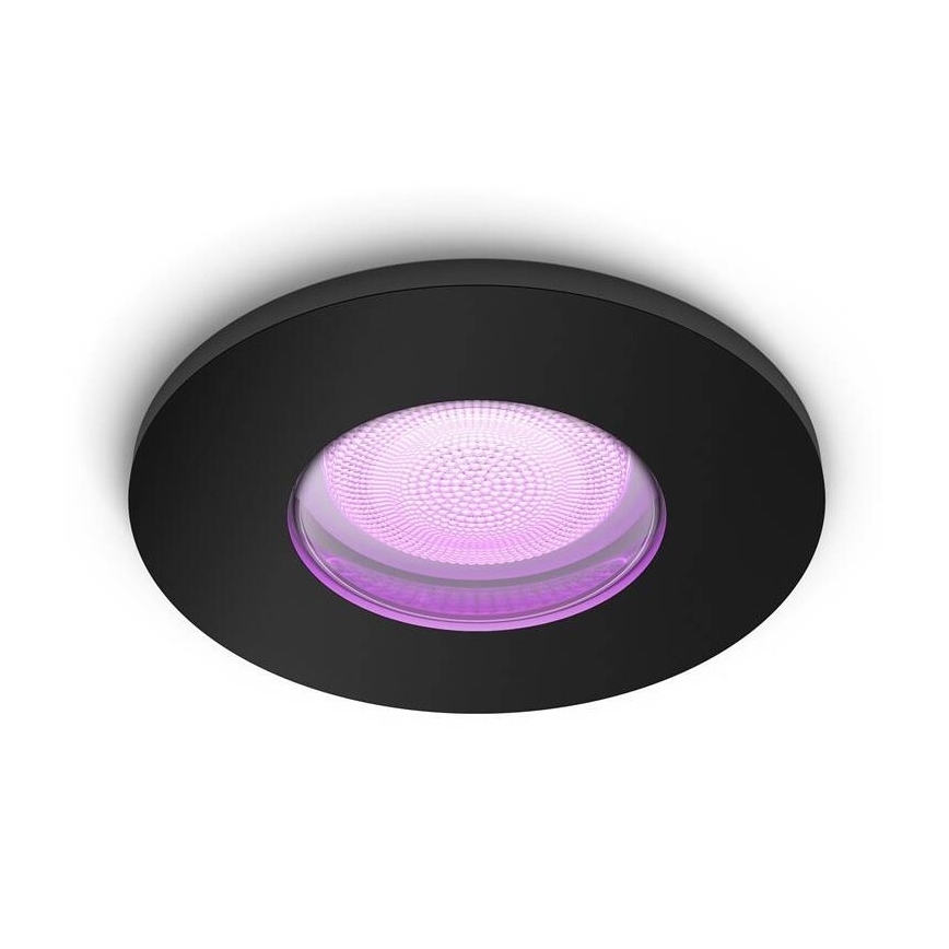 Philips - Luminaire encastré de salle bain LED RVBW  à intensité variable Hue XAMENTO GU10/5,7W/230V IP44 2200-6500K