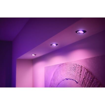 Philips - Luminaire encastré LED RGB à intensité variable Hue CENTURA 1xGU10/5,7W/230V 2000-6500