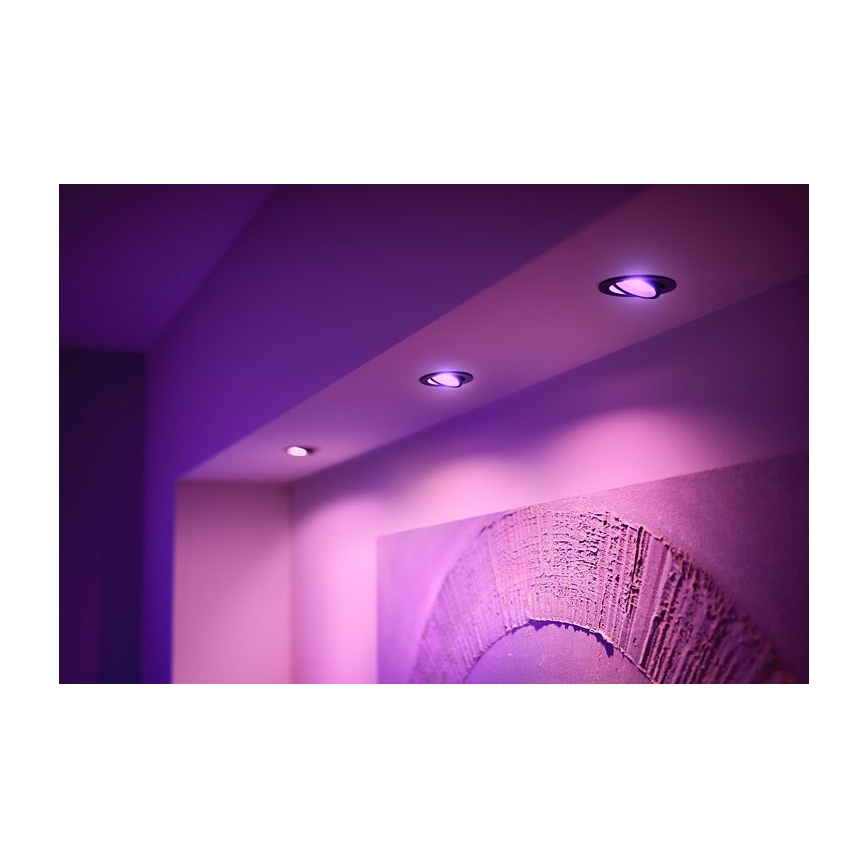 Philips - Luminaire encastré LED RGB à intensité variable Hue CENTURA 1xGU10/5,7W/230V 2000-6500