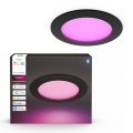 Philips - Luminaire encastré LED RGBW dimmable pour salle de bains Hue SLIM LED/12W/230V 1000-20000K noir IP44