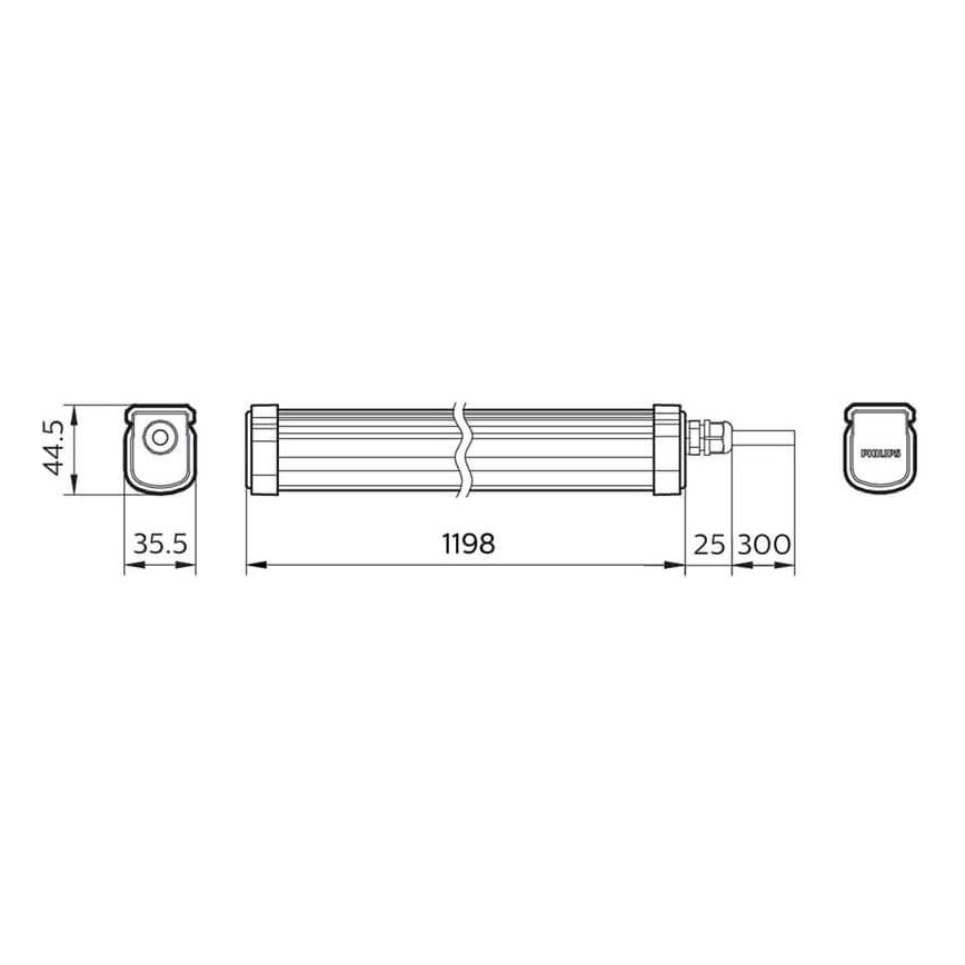 Philips - Luminaire industriel PROJECTLINE LED/34W/230V IP65