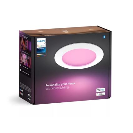 Philips - Spot encastrable LED RGBW salle de bain à intensité variable Hue SLIM LED/12W/230V IP44 2200-6500K