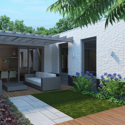 Philips Massive 17102/47/10 - Applique da esterno NANTES 2xGU10/35W/230V