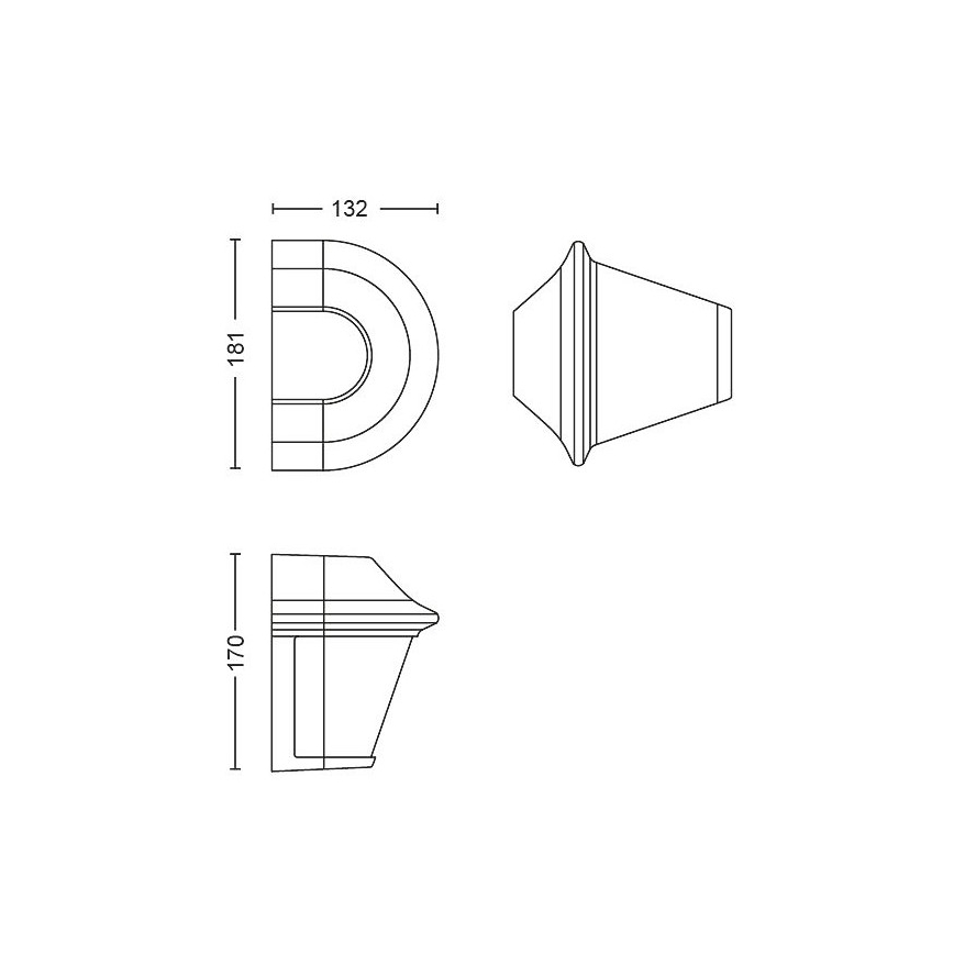 Philips Massive - Applique murale extérieur 1xE27/42W/230V IP44