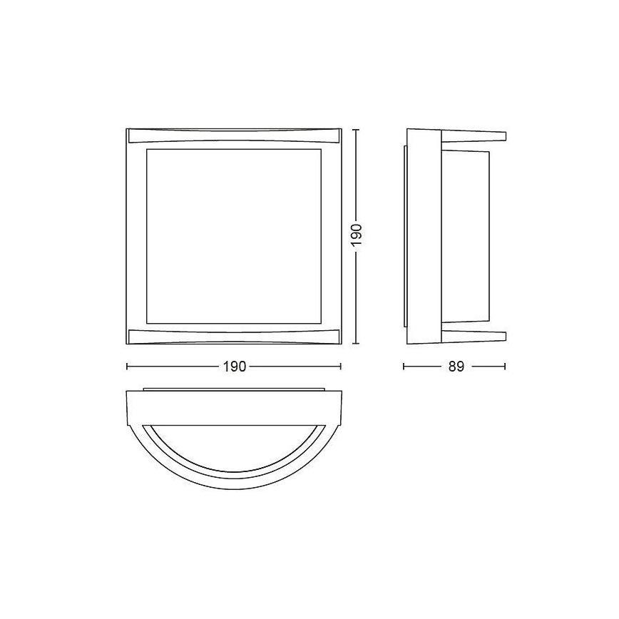 Philips Massive - LED Auβen-Wandbeleuchtung LED/12W/230V IP44