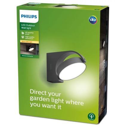 Philips - LED Außenwandleuchte LED/7W/230V 2700K IP44