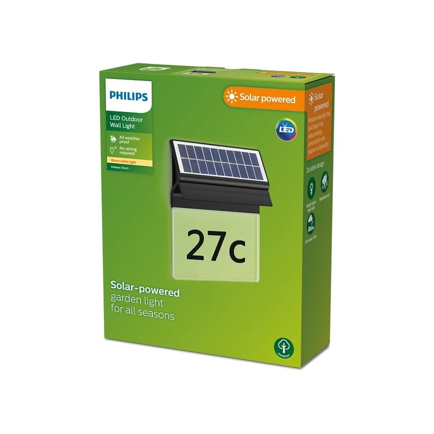 Philips - Numero civico solare LED ENKARA LED/0,2W/3,7V IP44