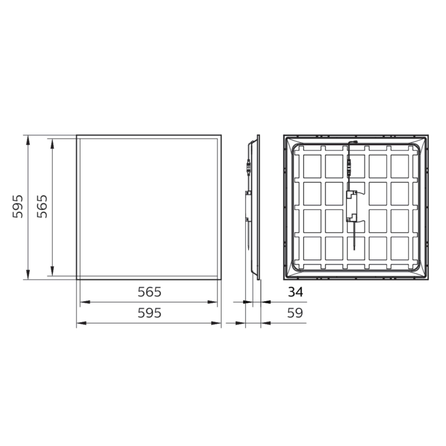 Philips - Pannello LED da incasso LEDINAIRE LED/34W/230V 60x60 cm 4000K UGR&lt;19 IP40