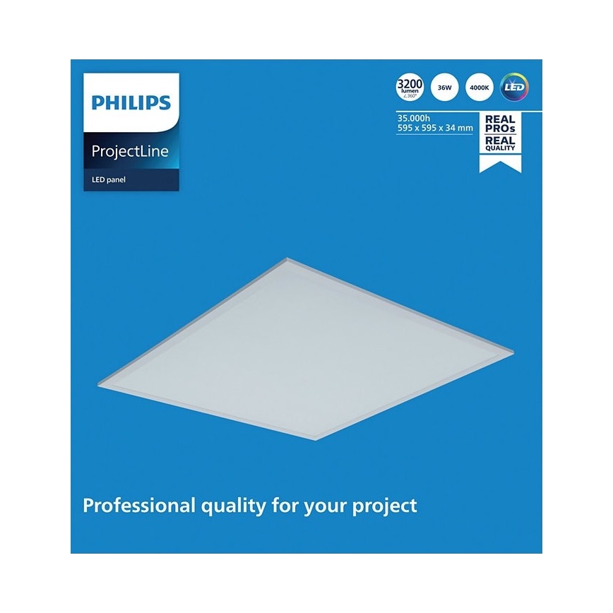 Philips - Pannello LED da incasso PROJECTLINE LED/36W/230V 59,5x59,5 cm