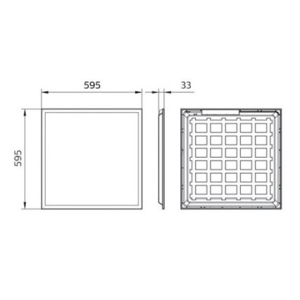 Philips Pila - LED-Einbaupanel für abgehängte Decken LED/40W/230V 60x60 cm UGR19