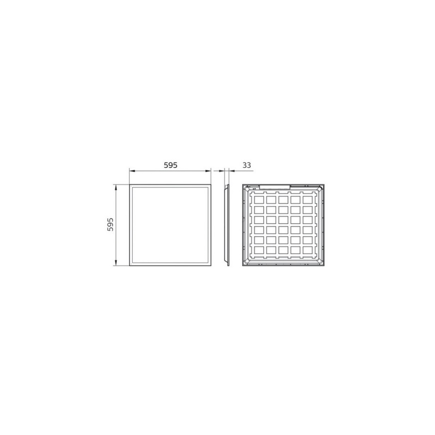 Philips Pila - panneau LED encastrable pour faux plafond LED/40W/230V 60x60 cm UGR19