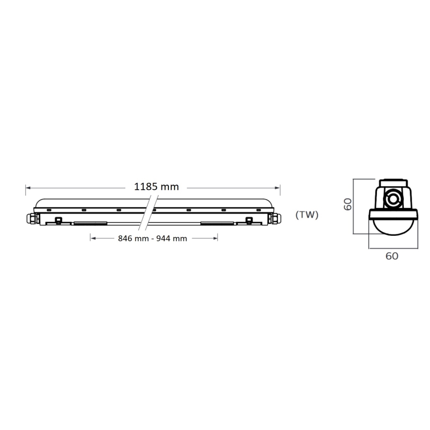 Philips Pila - Technische LED-Röhrenleuchte LED/40W/230V 120 cm IP65