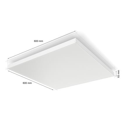 Philips - Plafonier RGBW à intensité variable Hue DATURA LED/67W/230V 2000-6500K