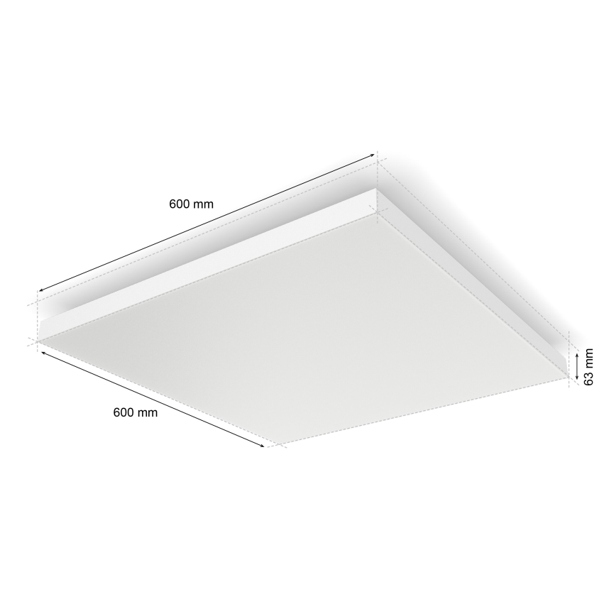Philips - Plafonier RGBW à intensité variable Hue DATURA LED/67W/230V 2000-6500K