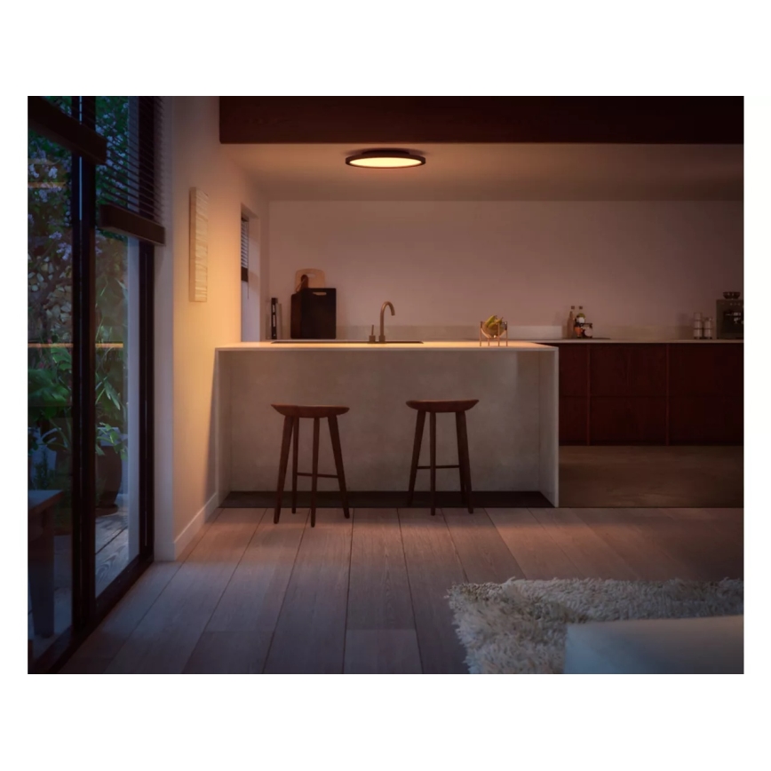 Philips - Plafoniera LED dimmerabile Hue AURELLE LED/21W/230V 2200-6500K Ø 39,5 cm nero