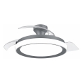 Philips - Plafoniera dimmerabile a LED con ventilatore BLISS LED/35W/230V, nero, con telecomando