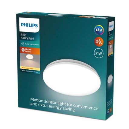 Philips - Plafoniera LED con sensore ACUNA LED/21W/230V 2700K