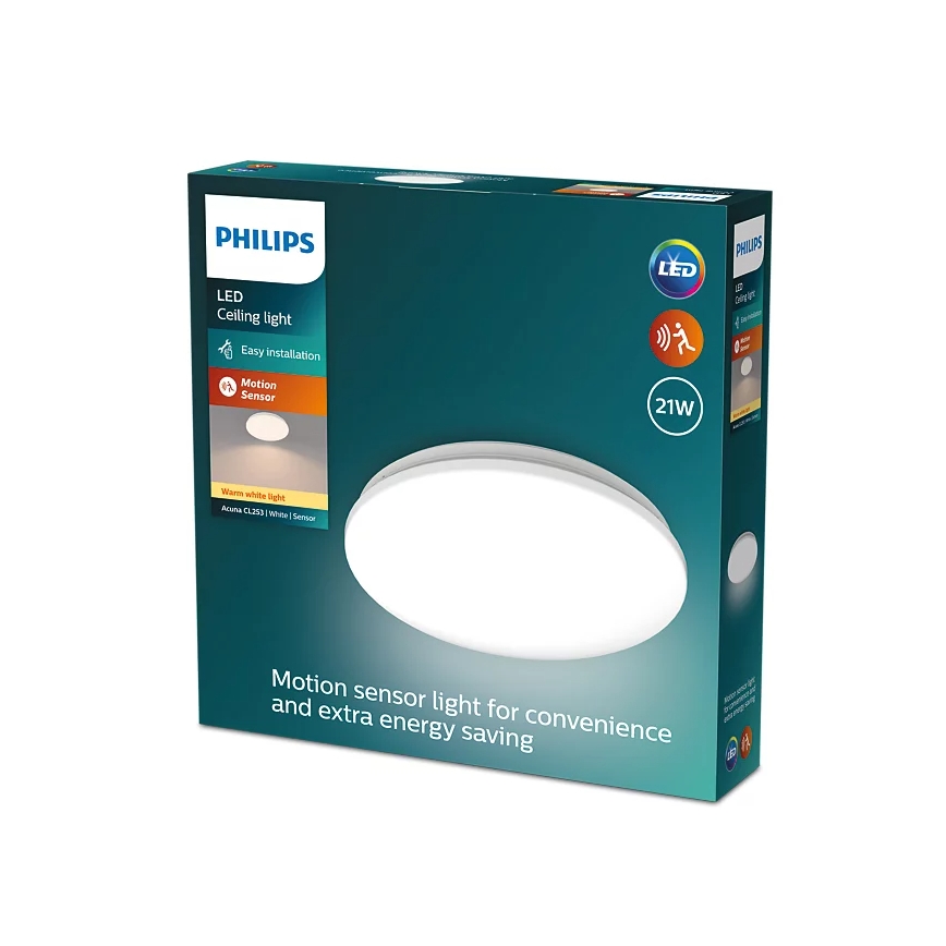 Philips - Plafoniera LED con sensore ACUNA LED/21W/230V 2700K