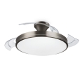 Philips - Plafoniera LED con ventilatore BLISS LED/35W/230V 5500/4000/2700K nichel + telecomando