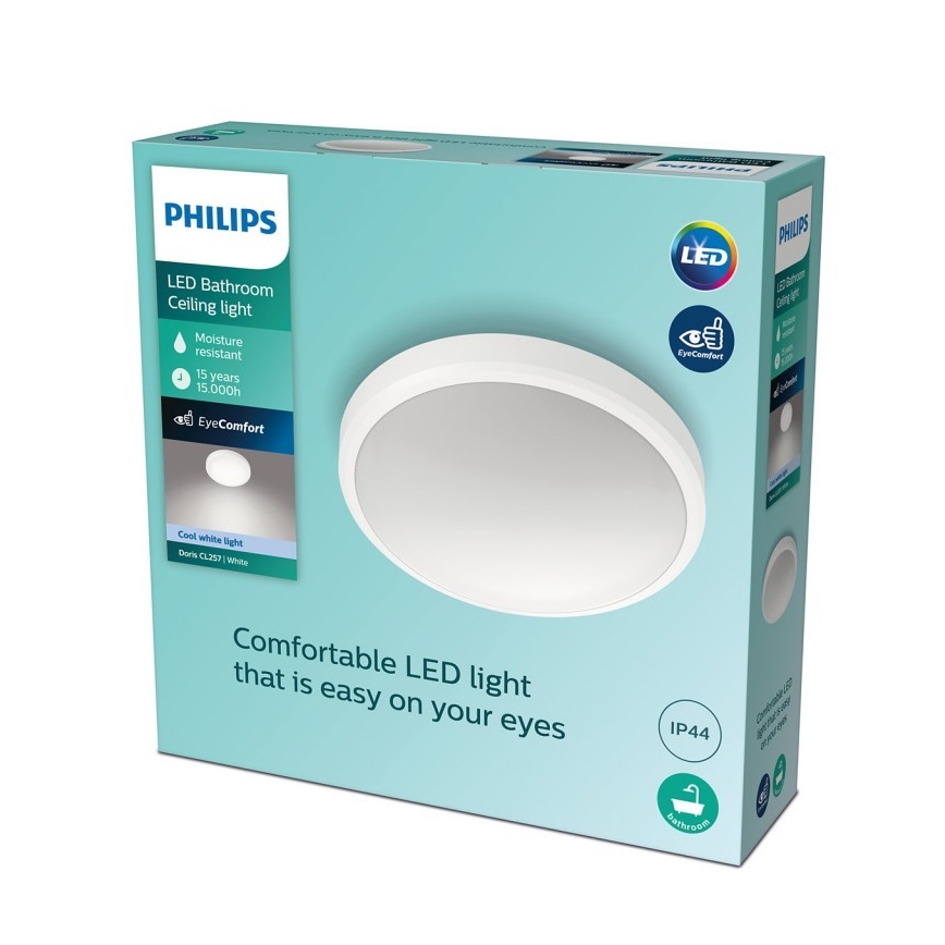 Philips - Plafoniera LED da bagno LED/17W/230V 4000K IP44