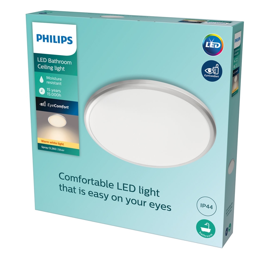 Philips - Plafoniera LED da bagno LED/17W/230V IP44