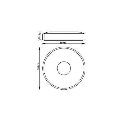 Philips - Plafoniera LED dimmerabile COINER SCENE SWITCH LED/24W/230V 2700K bianco