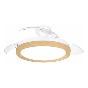 Philips - Plafoniera LED dimmerabile con ventilatore BLISS LED/35W/230V marrone + telecomando