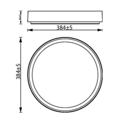 Philips - Plafoniera LED dimmerabile HANNO SCENE SWITCH LED/24W/230V 4000K nero