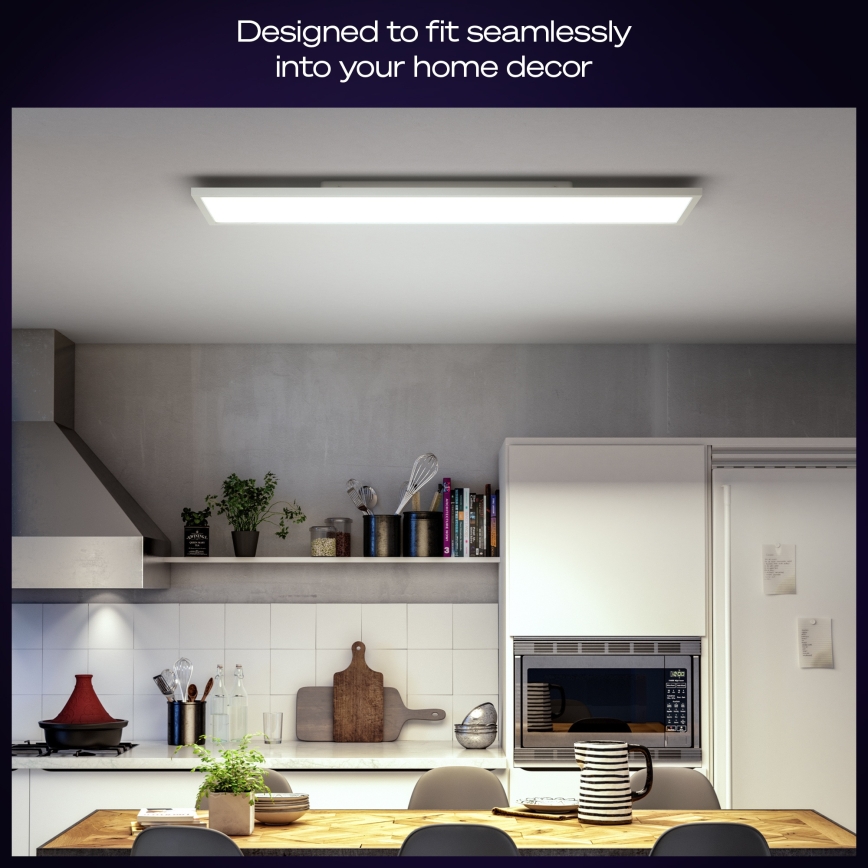 Philips - Plafoniera da soffitto LED dimmerabile Hue AURELLE LED/39W/230V 2200-6500K 120x30 cm bianca
