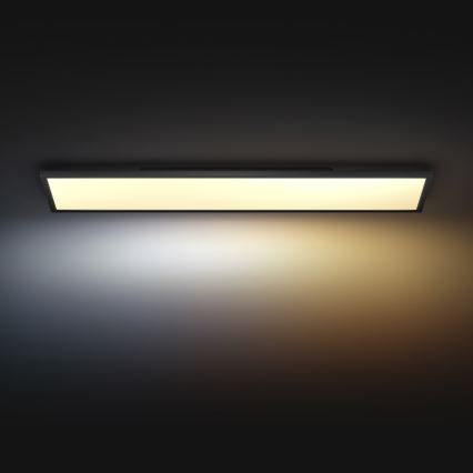 Philips - Plafoniera LED dimmerabile Hue AURELLE LED/39W/230V 2200-6500K 120x30 cm nero