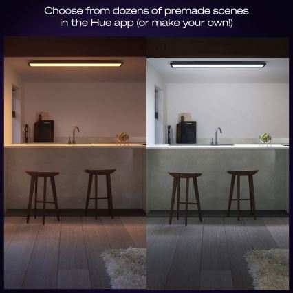 Philips - Plafoniera LED dimmerabile Hue AURELLE LED/39W/230V 2200-6500K 120x30 cm nero