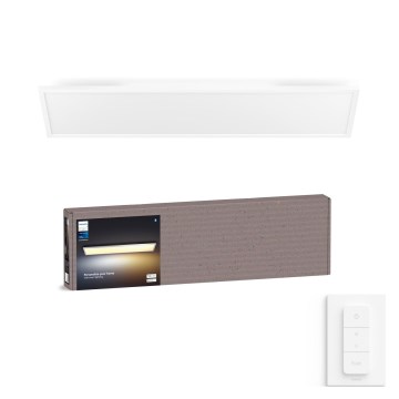 Philips - Plafoniera LED dimmerabile Hue AURELLE LED/39W/230V 2200-6500K 120x30 cm bianca + interruttore dimmer