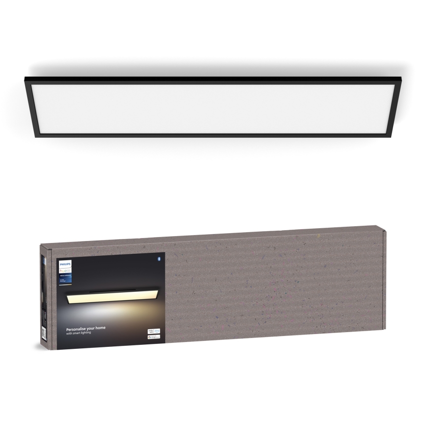 Philips - Plafoniera LED dimmerabile Hue AURELLE LED/39W/230V 2200-6500K 120x30 cm nero