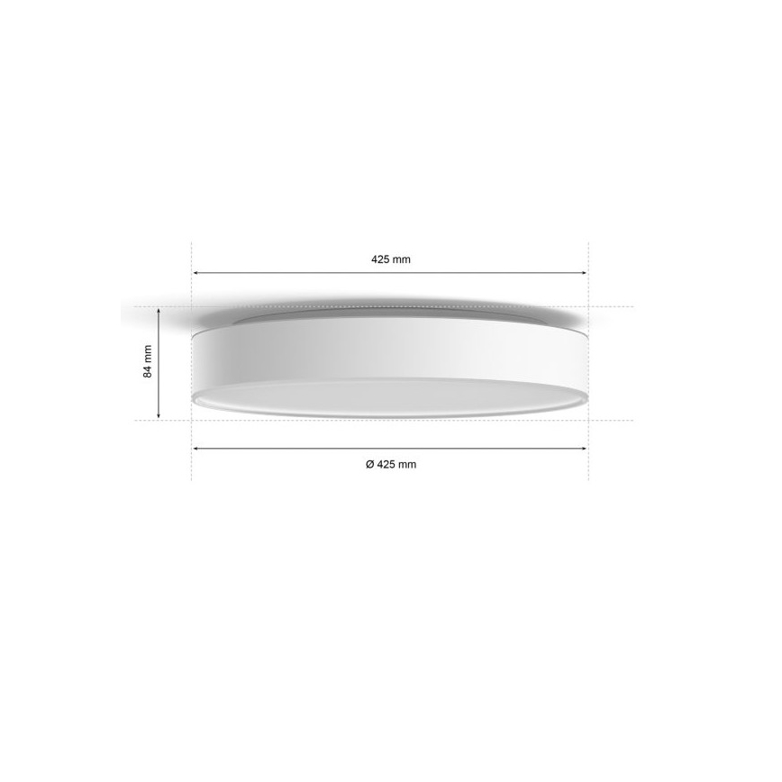 Philips - Plafoniera LED dimmerabile Hue LED/33,5W/230V 2200-6500K diametro 425 mm bianco + telecomando