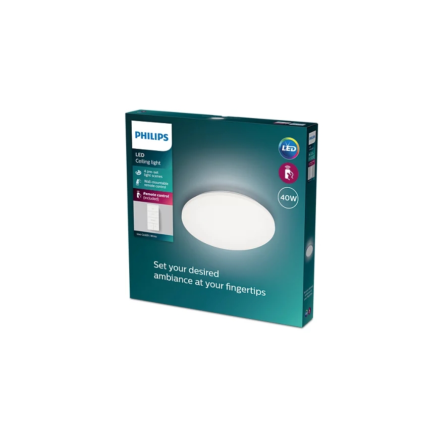 Philips - Plafoniera LED dimmerabile LED/40W/230V 2700-6500K + telecomando