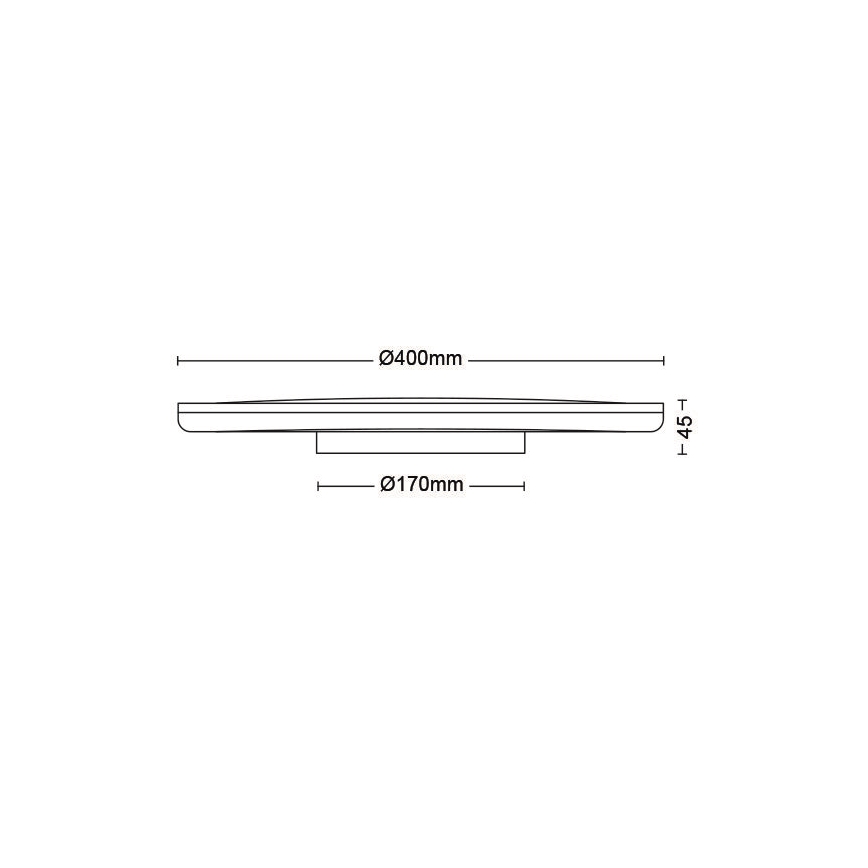 Philips - Plafoniera LED dimmerabile SCENE SWITCH LED/22W/230V diametro 40 cm 2700K bianco