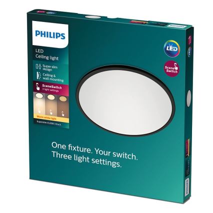 Philips - Plafoniera LED dimmerabile SUPERSLIM CL550 LED/15W/230V