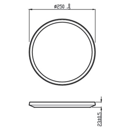 Philips - Plafoniera LED dimmerabile SUPERSLIM CL550 LED/15W/230V