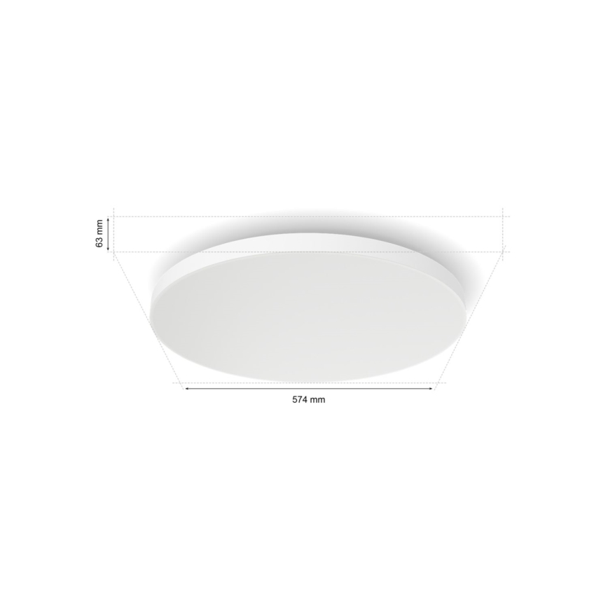 Philips - Plafoniera LED RGBW dimmerabile Hue DATURA LED/67W/230V 2000-6500K
