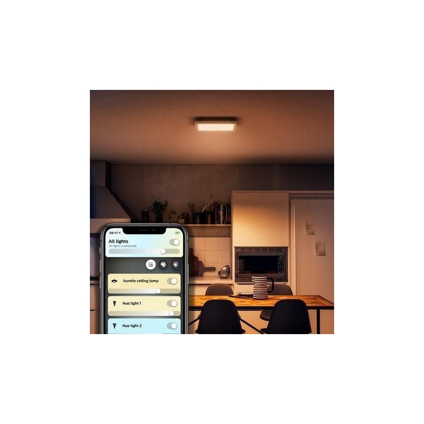 Philips - Plafonnier à intensité variable Hue AURELLE LED/19W/230V 2200-6500K + Télécommande