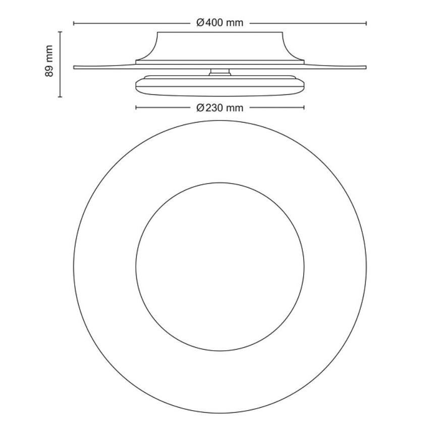 Philips- Plafonnier à intensité variable LED SCENE SWITCH LED/30W/230V 2700K argent