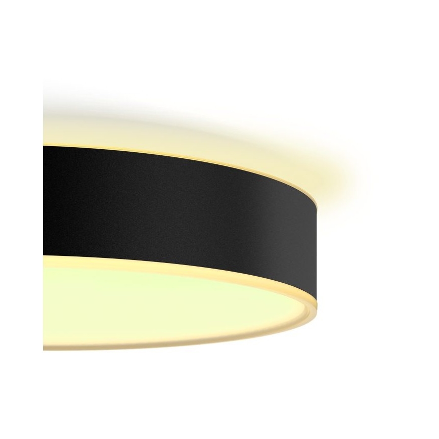 Philips - Plafonnier à intensité variable LED Hue LED/19,2W/230V 2200-6500K d. 381 mm noir + télécommande