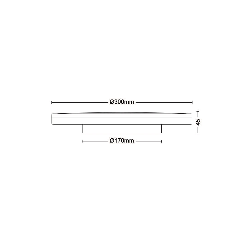 Philips - Plafonnier à intensité variable SCENE SWITCH LED/18W/230V d. 30 cm 4000K noir