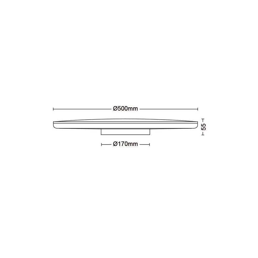 Philips - Plafonnier à intensité variable SCENE SWITCH LED/36W/230V d. 50 cm 4000K blanc