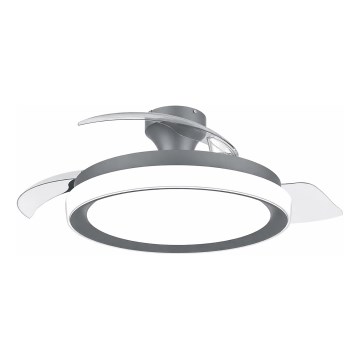 Philips - Plafonnier avec ventilateur LED dimmable BLISS LED/35W/230V noir + télécommande