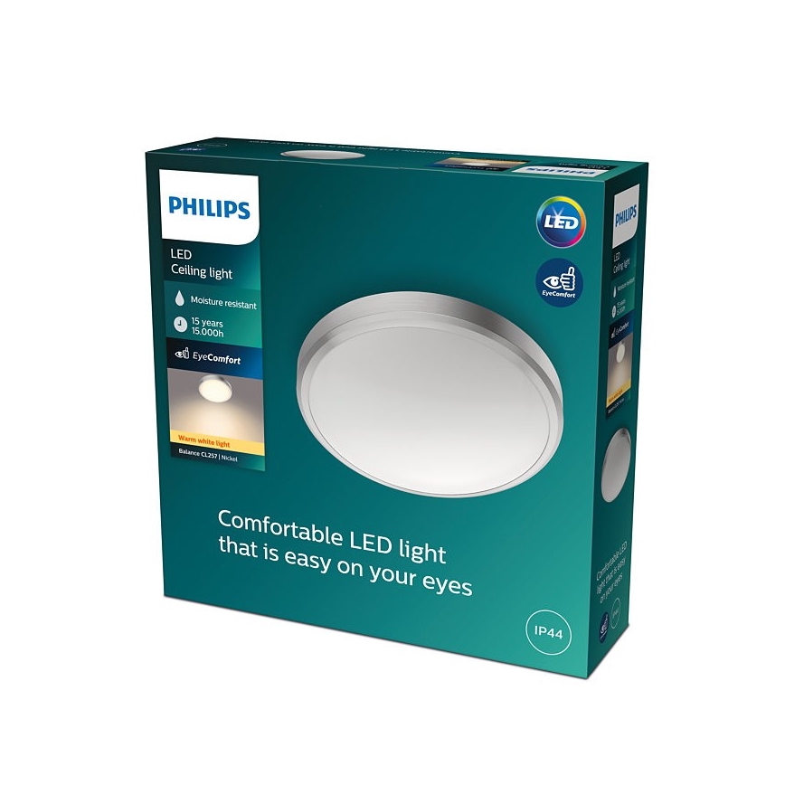 Philips - Plafonnier de salle de bain LED BALANCE LED/17W/230V IP44