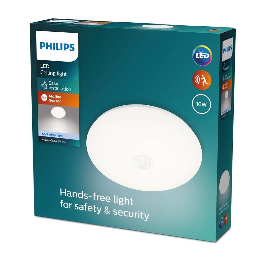 Philips - Plafonnier LED avec détecteur LED/16W/230V 4000K