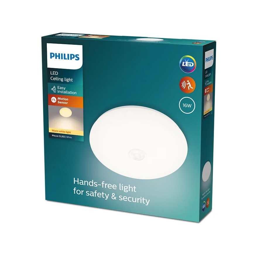 Philips - Plafonnier LED avec détecteur LED/16W/230V 2700K