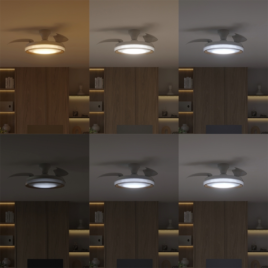 Philips - Plafonnier LED dimmable avec ventilateur BLISS LED/35W/230V doré + télécommande